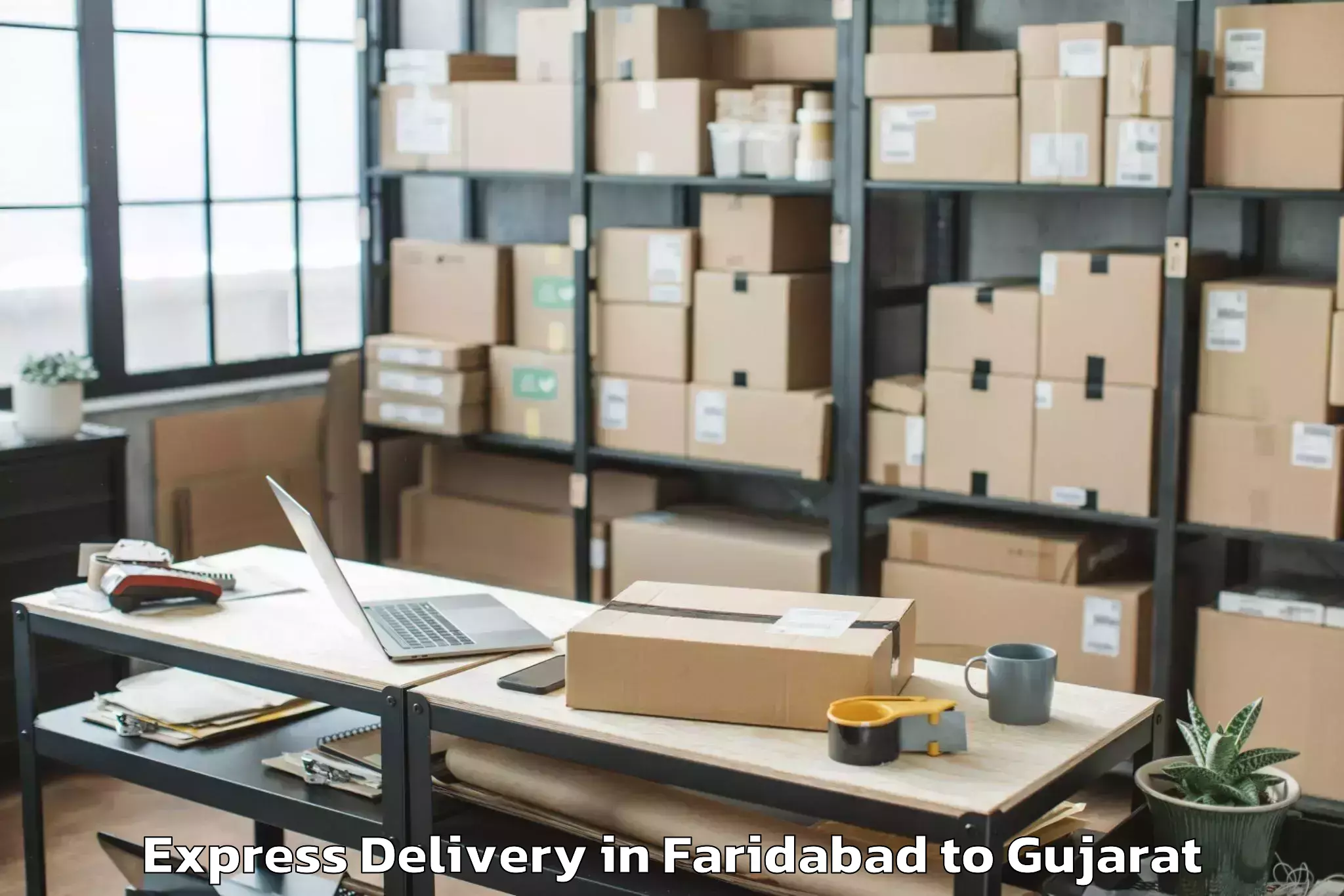 Book Faridabad to Vallabhipur Express Delivery Online